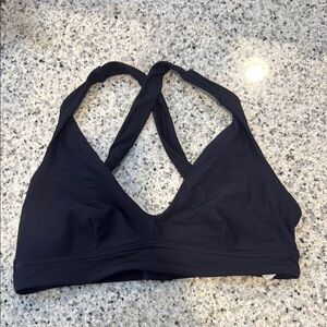 Prana Black Cross-Back Sports Bra